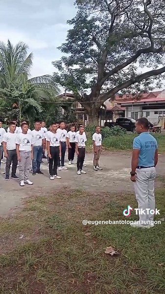 TAKE OVER THE COMMAND FROM OUR SNAPPY LG CLASS MARCHER. #enjoylife #trend #salute #fyp #training #GeneralSantosCity #SCSTCI #LG