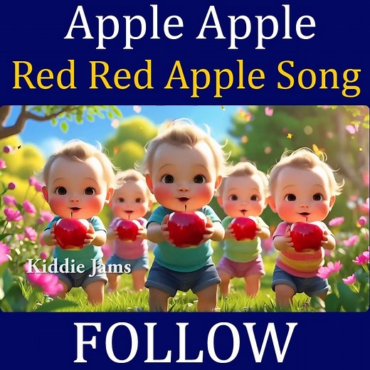 Apple Apple Red Red Apple Full Song #kidsactivities #educational #music #songwriting #fb #reelsfb #reelsfacebook #musicals #trending #song #fruits #kidsfun #reelsviralシ #kids #dance #funny #PixarStyle #rhymes #kidsrhymes #rhymesforkids #kidslearning | Kiddie JAMS