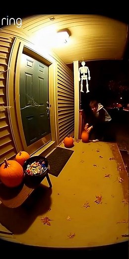 Unbelievable 🤯Man Drops Exploding Pumpkin On Porch! 💥 #viral #funny #viralvideo #viralshorts
