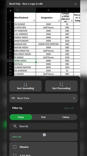 ​How to Master Excel Filters on Mobile 📲