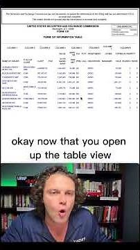 How to Read SEC Filings: 13F