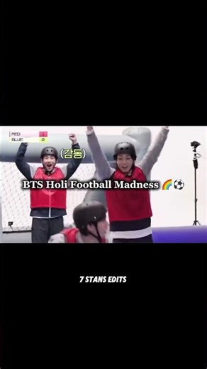 BTS Playing Holi Football 🌈⚽ | Colorful Chaos & Fun 💜 #BTS #Holi #BTSArmy #Kpop #Football