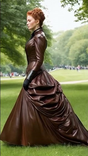 Leather Bustle Gowns Inspired by Victorian Elegance | Timeless & Bold #leather #victorian #fashion