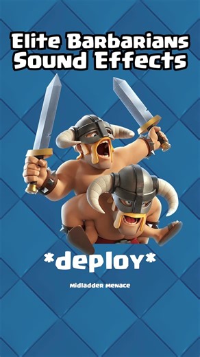 Clash Royale - All Elite Barbarians sound effects #clashroyale #supercell #elitebarbians