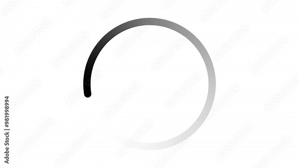 Circle Loading icon loop Loading Icon with a 60fps black background.