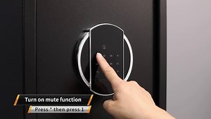 57" Digital Keypad Gun Safe, Quick Access for 5 Guns, Black, with Mute Function