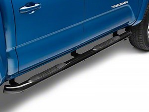 RedRock Tacoma 3-Inch Side Step Bars; Black TT1005 (05-23 Tacoma Double Cab) - Free Shipping