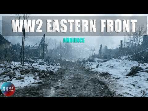WWII Eastern Front Sleep Ambience | Distant Artillery & Wind