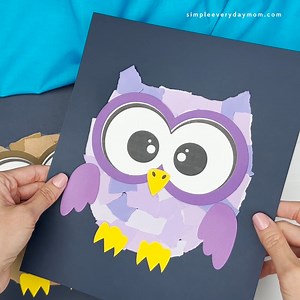 31K views · 449 reactions | 黎 Torn Paper Owl Craft ✂️ Get the template on the blog | Simple Everyday Mom | Facebook