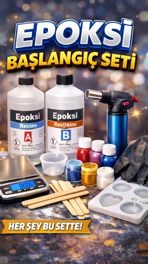 Epoksi Başlangıç Seti! (Hediyeli!) #epoksi #epoksiyapımı #diy