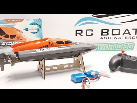 GoolRC D601 Atomic Shuttle RC Boat 2.4GHz High Speed Boat Unboxing & Review (3 Batteries Included)
