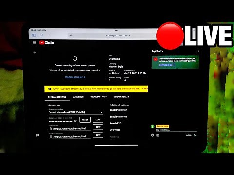 How To Live Stream iPad Pro Screen OR Camera to YouTube | Full Tutorial