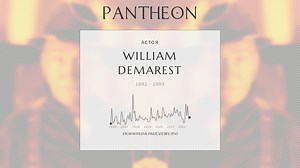 William Demarest Biography | Pantheon
