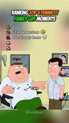 Ranking Funniest Family Guy Moments