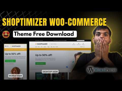 ✨ Shoptimizer WooCommerce Theme Free Download ~❤️ Shoptimizer Theme Customization, Tutorial (Review)