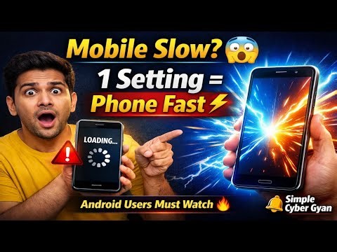 Mobile Slow Ho Gaya Hai? 😱 Ye 1 Cyber Setting ON Karo | Simple Cyber Gyan