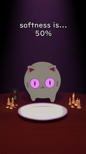 0% vs 100% Soft Body Blender 3d Simulation Psychic edition #3danimation #cat #3d #shorts #blender3d