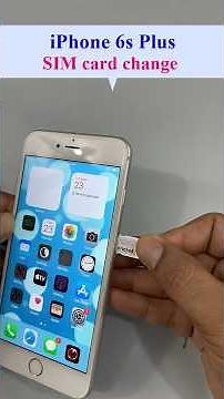13. (SIM card): How to change the “SIM card” in an iPhone 6s Plus. #iphone #smartphone #iphone6splus