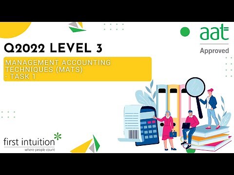 AAT Q2022 Level 3 Management Accounting Techniques (MATS) - Task 1 - First Intuition