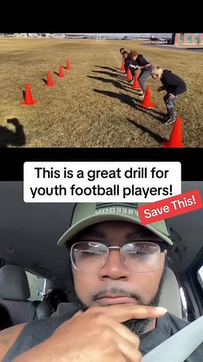 Simple Cone Drill That Builds SKILLED and CONFIDENT Running Backs. Perfect for In-Season or Offseason Training (All Ages 6U–14U) #youthfootball #footballdrills #footballcoach #14ufootball #12ufootball #10ufootball #8ufootball #6ufootball #youthsports Credit: Cutback | Coach Beast Youth Football