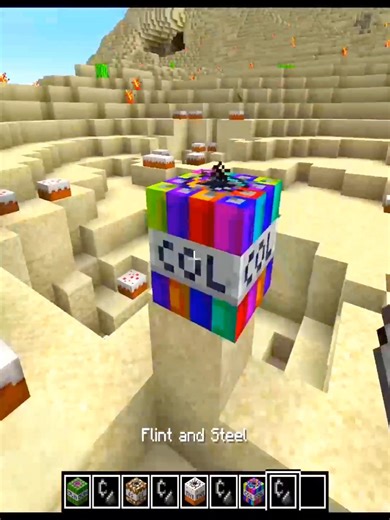 jungle Tnt Glowstone TNT Birthday Tnt Colourful Tnt in Minecraft #minecraft #shorts