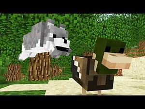 Wolf Life: The First Hunting -- Minecraft Animation