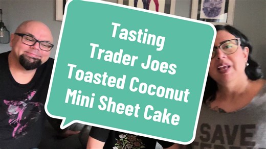 Tasting Trader Joe's Toasted Coconut Mini Sheet Cake