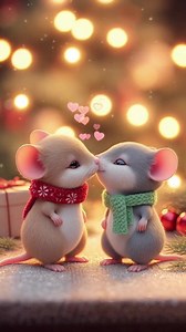 69K views · 804 reactions | Two tiny mice lean in and share a gentle kiss. They pause, whiskers still close. One smiles and softly says, “I love you.” The moment feels calm and warm, slow and sweet, leaving a quiet happiness behind. #CuteMice #TinyKiss #SoftMoments #GentleLove #CozyVibes | Passion of Love | Facebook
