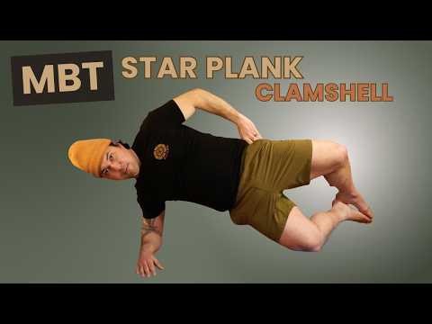 Star Plank Clamshell | Advanced Glute Med Activation