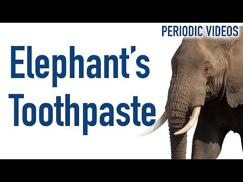 Elephant's Toothpaste (slow motion) - Periodic Table of Videos