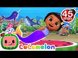 Under the Sea Mermaid Dance | Little Angel & Cocomelon Nursery Rhymes