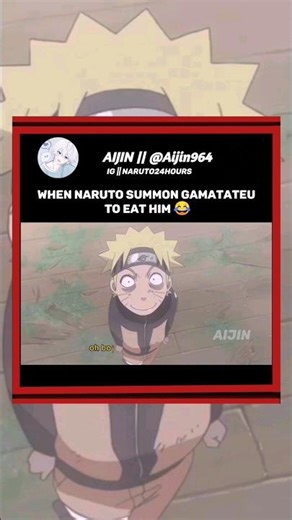 Gamatatsu be like - Not now Naruto 😂