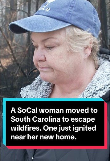 Diane Miller moved to Myrtle Beach, South Carolina, from Southern California to escape wildfires — only to find one encroaching on her new home this weekend. “It was moving towards my house,” she told CBS News’ Dave Malkoff. “…Just because of the wind direction, our houses were saved.” #losangelescounty #la #socal #california #myrtlebeach #carolinaforest #southcarolina #wildfire #fire