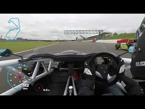 Ariel Atom 4 Silverstone Trackday GP circuit June 21 Run 2