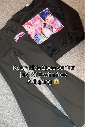 Only £10 with Free Shipping😱 different colours to choose from and ages 4-5 to 13-14yrs! Great for any K-pop Demon Hunter fans!#kpop #2pcset #kpopdemonhunter #jumper #childrensclothing @Enchanted Unicorn