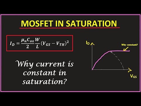 MOSFET in Saturation | Why current is constant in Pinch Off Region?