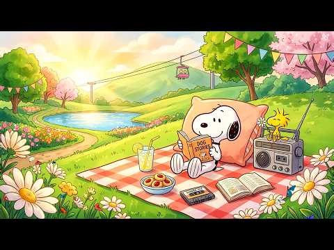 Snoopy’s Sunny Meadow Picnic 🌼 Soft Lofi for Relax, Focus, Study & Chill
