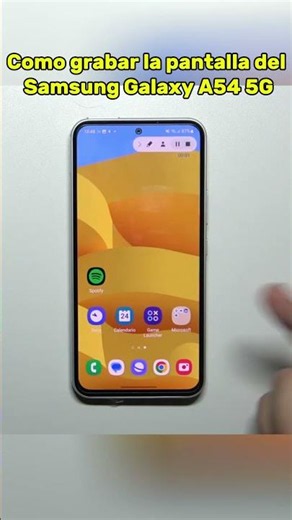 How to record the screen on the Samsung Galaxy A54