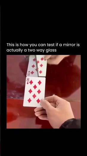 How you can test if a mirror is a two way glass 😱 #scienceexperiment #sciencefacts #shorts