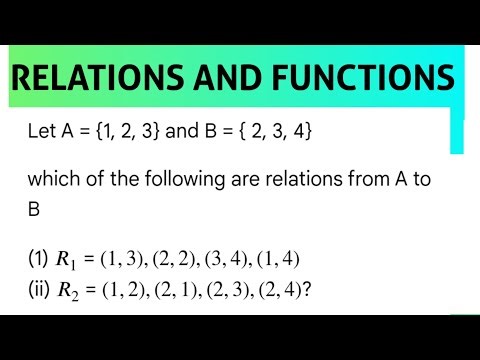 Relations and functions numerical