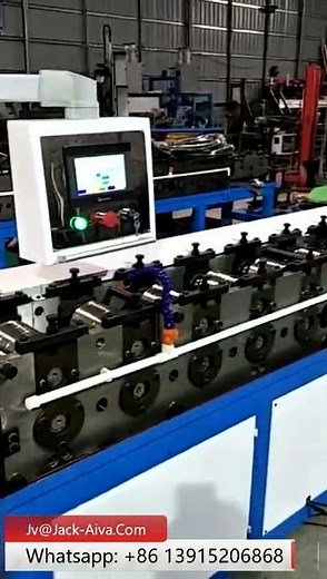 Duct Hanging Slotted C Channel Making Machine, 1.2mm-1.8mm