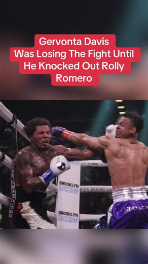 Gervonta Davis Was Losing The Fight Until He Knocked Out Rolly Romero #fyp #boxing #gervontadavis #rollyromero #combatsports