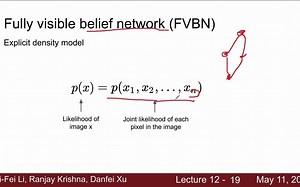 [lecture 12b] 生成式模型(pixel RNN，pixel CNN）