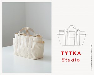 Shopper Bag With Snaps | Canvas Bag | Sewing Pattern | Tote Bag PDF Pattern | ONE Size - Etsy