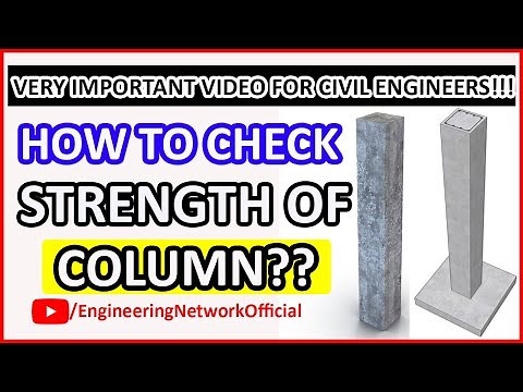 HOW TO CHECK STRENGTH OF COLUMN – COLUMN DESIGN – HOW TO FIND STRESS IN COLUMN DUE TO APPLIED LOAD?