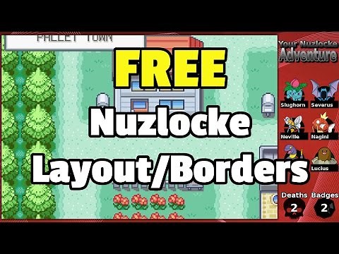 FREE Pre-Built Pokemon Nuzlocke Layouts / Borders (That you can customize in Gimp!)