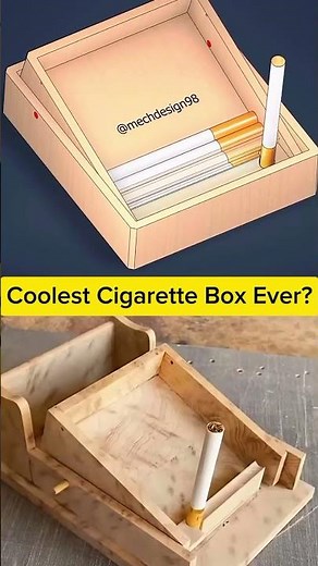 I Built the Coolest Wooden Cigarette Case Ever! #shorts