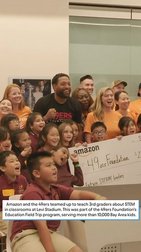 2.6K views | @amazon and the @49ers teamed up to teach 3rd graders about STEM in classrooms at Levi’s Stadium. This was just one day in the @49ersfoundation’s Education Field Trip program, which serves more than 10,000 Bay Area kids every year. #TNFForGood #49ersFoundation #AmazonDevices | NFL on Prime | Facebook
