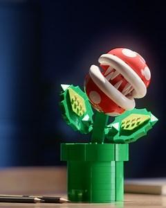 Your newest plant? Display your love for Super Mario™ with a posable Piranha Plant figure. Snap up yours, today! https://lego.build/PiranhaPlant | LEGO