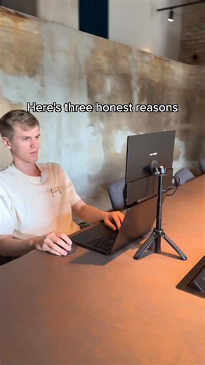 224K views | Tired of feeling unproductive on the go? Say goodbye to cramped coffee shop tables! Our 16-inch Portable Monitor + Stand setup is here. Get ergonomic, get focused, and take your work anywhere! ternsetups.com | Tern Setups | Facebook